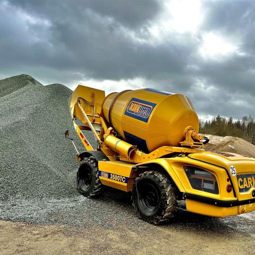 CARMIX 3500TC von hinten links vor kies