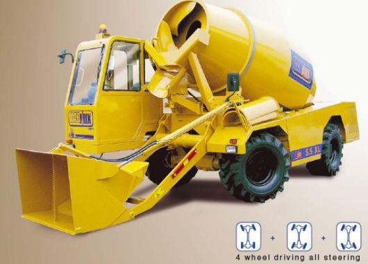 carmix 5.5xl selbstladender betonfahrmischer model 5.5xl allrad