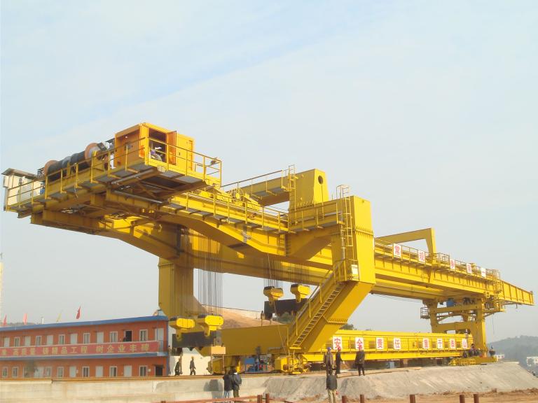 Brückenverlegegerät startposition